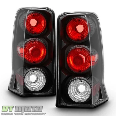 Black 2002-2006 Cadillac Escalade Tail Lights Lamps Left+Right 02 03 04 05 06 - Image 1 of 4