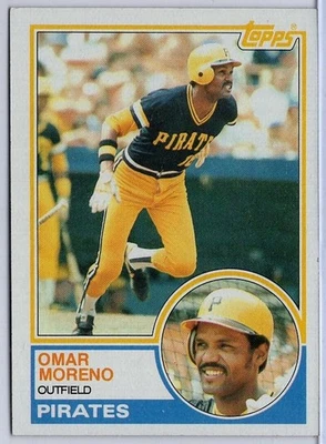 1983 Topps #485 Omar Moreno in EXMT Condition Pirates - Image 1 of 2
