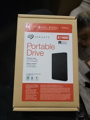 Seagate Portable External Portable HDD Drive 5TB STGX5000400 BRAND NEW SEALED - Image 1 of 3