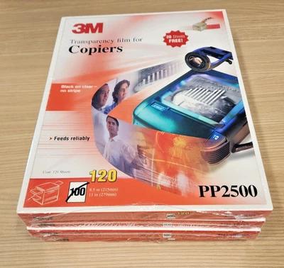 4 qty. NEW & SEALED 3M PP2500 Transparency Film For Copiers  8 1/2" x 11" - Image 1 of 4