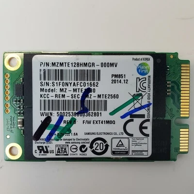 Samsung MZ-MTE1280 128GB mSATA SSD | Grade A | 10071 - Image 1 of 2