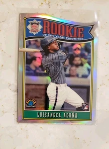 2025 Bowman Chrome Luisangel Acuna New York Mets ROYF Die Cut Refractor RC #4 - Picture 1 of 2