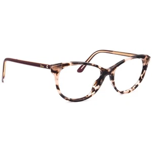 Christian Dior Eyeglasses Montaigne n°17 CAD Rose Havana Cat Eye Italy 50-18 135 - Picture 1 of 6