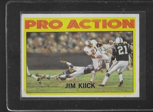 1972 TOPPS FOOTBALL # 121 JIM KIICK PRO ACTION NICE CARD - Bild 1 von 2