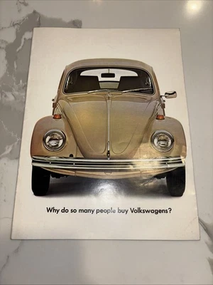Volkswagen Prestige 1969 folleto de ventas de concesionario Beetle original. Foto 1 de 4