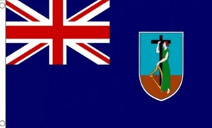 MONTSERRAT FLAGGE 3x2 Fuß Polyester 90 cm x 60 cm Flaggen KARIBIK - Bild 1 von 1