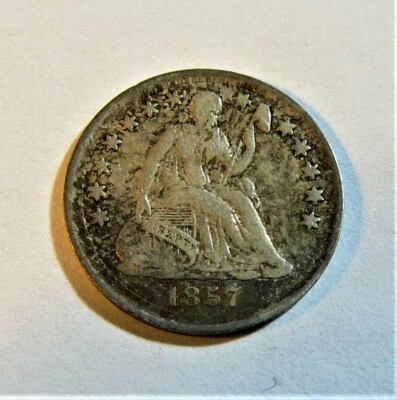 1857 Liberty Seated Half Dime SB1   - Image 1 of 2