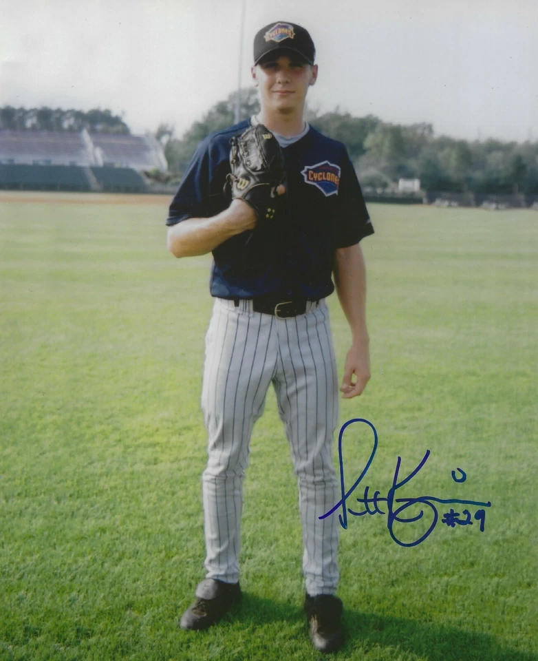 Foto firmada autografiada por Scott Kazmir de 8x10 - Devil Rays Giants Indians - con certificado de autenticidad Foto 1 de 1