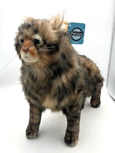 PETSIES FOREVERS Custom Made Plush Cat Striped Tabby Gray Brown Lifesize - Picture 1 of 17