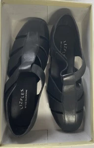 Black Liz Claiborne Flex Fisherman Type Shoes Brand New In Box Caruso Size 9 1/2 - Picture 1 of 10
