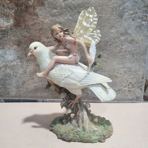 Figura Dragonsite Sheila Wolk Dawn SW 41060 Fairy on White Bird 2006 - Imagen 1 de 12