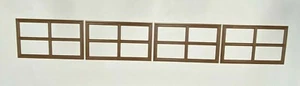 4 Amarr Stockton Short Panel Replacement Inserts for Amarr Garage Doors Walnut - Picture 1 of 3