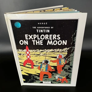 Adventures Of TinTin Explorers On The Moon Pop-up Book Hergé 1992 1st Edition - Picture 1 of 16