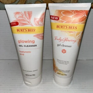 Burt's Bees "Truly Glowing" Gel Cleanser 6oz Hyaluronic Acid & Gel Cleanser2pc - Picture 1 of 3