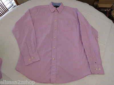Tommy Hilfiger Vestido Camisa Manga Larga 7847814 Pirata Púrpura 538 Sólido L Para Hombre Foto 1 de 3
