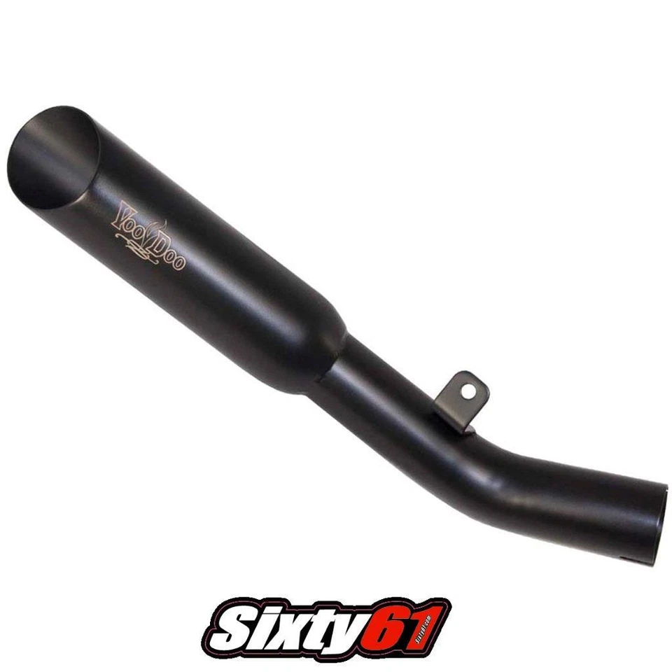 Escape Voodoo GSXR 750 2008-2021 2022 2023 2024 2025 Suzuki Slip On Negro Corto Foto 1 de 1