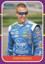 2020 PANINI DONRUSS RACING RYAN PREECE #139 BASE CARD PURPLE 07/49