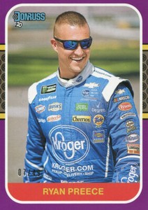 2020 PANINI DONRUSS RACING RYAN PREECE #139 BASE CARD PURPLE 07/49