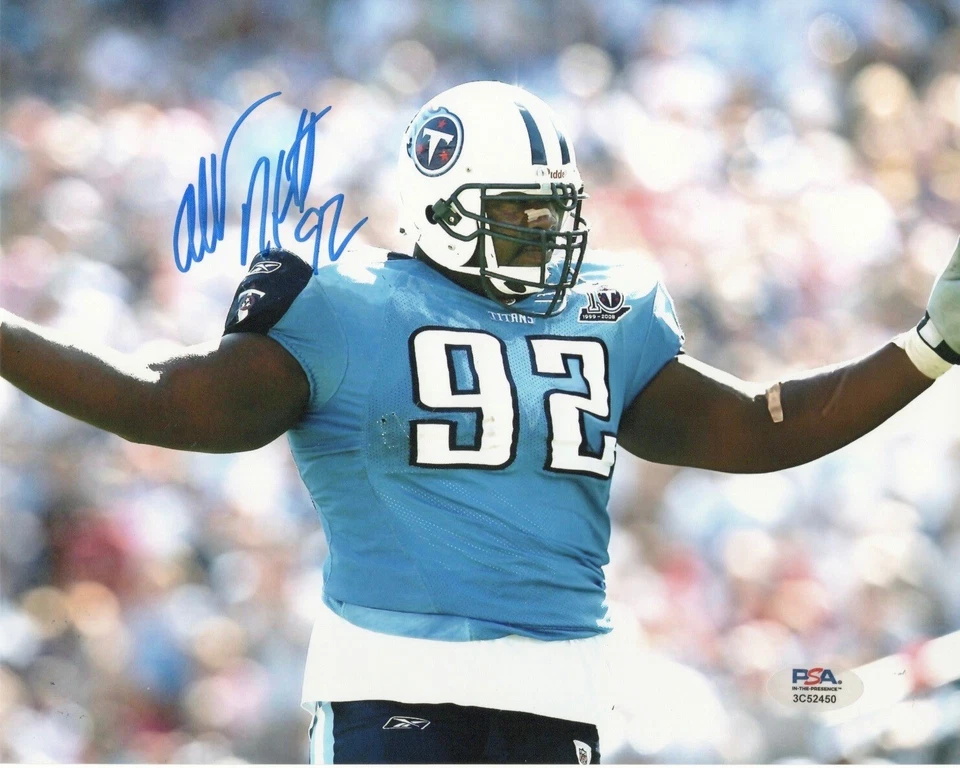 ALBERT HAYNESWORTH Signed Autographed 8x10 Photo Picture Tennessee Titans PSA - Image 1 of 1