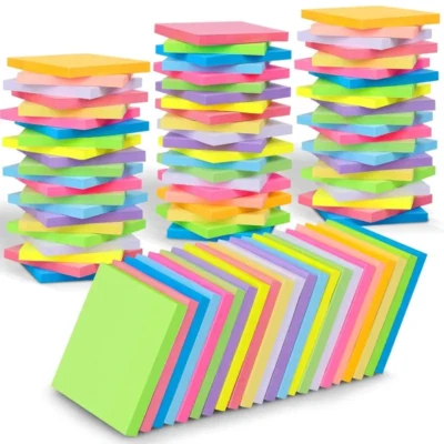 StickyNotesPro 5 pack 3x3 Inch 100 Square Sticky Notes pads - Image 1 of 4