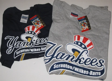 Scranton Wilkes-Barre Yankees Lot of 10 items - Duffle Bag, T-shirts, Hats - NEW Cover