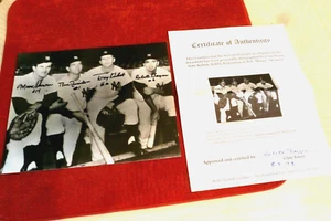 1961 Yankees Infield Photo Signed by all 4 Tony Kubek, Boyer,etc.-Gordon Sports - Picture 1 of 3