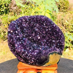 5.85LB Top Natural Amethyst Uruguay Cave Crystal Cluster Gemstone Geode Healing - Picture 1 of 16