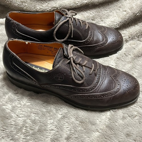 Abito stringato casual impermeabile Timberland in pelle scarpe Oxford da uomo taglia 11M