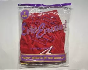 Eric Emanuel EE Basic Short “Red Bolt” Size Large US L In Packaging StockX - Picture 1 of 10