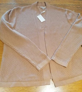 NEW Vila Milano Womens Beige Knit Cardigan Size L - Picture 1 of 10