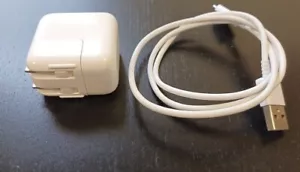 Apple 12W USB Wall Charger Adapter for ALL iPhones with USB cable A1401 - Picture 1 of 2