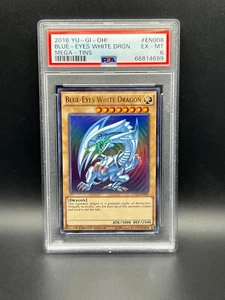 Yugioh PSA 6 EX-MT Blue-Eyes White Dragon CT13-EN008 Ultra Rare Limited S#4699 - Picture 1 of 2