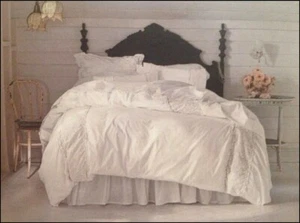Simply Shabby Chic LACE Heirloom DUVET & SHAM - White - TWIN πNEWπ - Picture 1 of 6