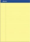 Ampad Perforated Pad, Size 8-1/2 x 11-3/4, Canary Yellow Paper, Legal Ruling, 50