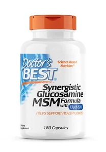 Doctor's Best Synergistic Glucosamine MSM Formula with OptiMSM 180 Capsules - Picture 1 of 4