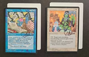Phil Foglio MTG Magic Artist Proof 2x Alliances - Browse, Unlikely Alliance - Picture 1 of 3