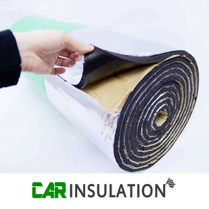 Lámina GlassMAT™ de 5 m x 1 m de espuma de aluminio aislamiento térmico cámper barco coche furgoneta sonido rodante - Imagen 1 de 8