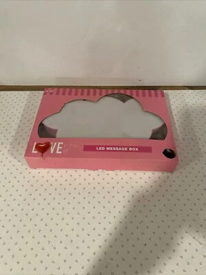 Love In The Air NEW LED Valentine's Day Cloud Message Box w/Dry Erase Marker New - Image 1 of 4
