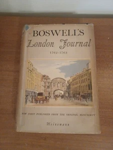 Vintage Boswell London Journal 1762-1763 Heinmann - Bild 1 von 7