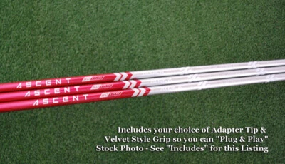 Aldila Ascent Red 6 Driver Shaft R/S/X w/Installed Adapter Tip & Grip NEW