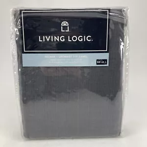 Style Selections/Living Logic DELMAR Grommet Top #0953941 Charcoal 50" x 84" - Picture 1 of 5