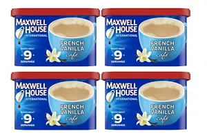 Lot 4 NIB Maxwell House French Vanilla Café Instant Brew Coffee Creamer FreeShip - Picture 1 of 4
