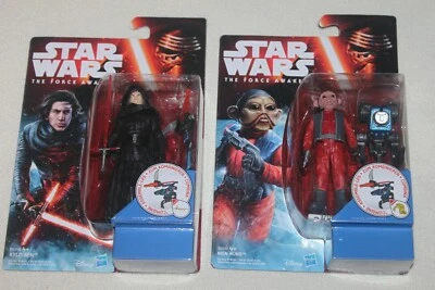 Star Wars KYLO REN (UNMASKED) + NIEN NUNB 2x 3.75" figures 2015 EpVII HASBRO NEW - Image 1 of 4