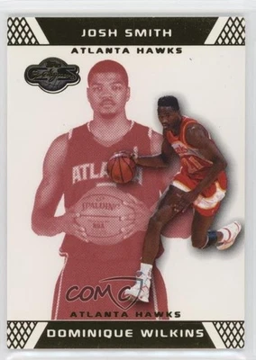 2007-08 Topps Co-Signers Gold Red /109 Dominique Wilkins Josh Smith #36 - Image 1 of 3