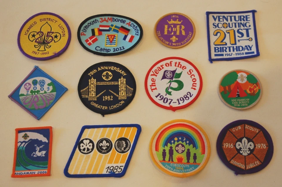 Boy Scout - Badge Collection x 12 - UK Events - Jamboree - Image 1 of 1