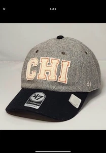 CHICAGO BEARS '47 X BRAND STONEY CLOVER LANE CLEAN UP BLOCK WOOL HAT - Picture 1 of 3