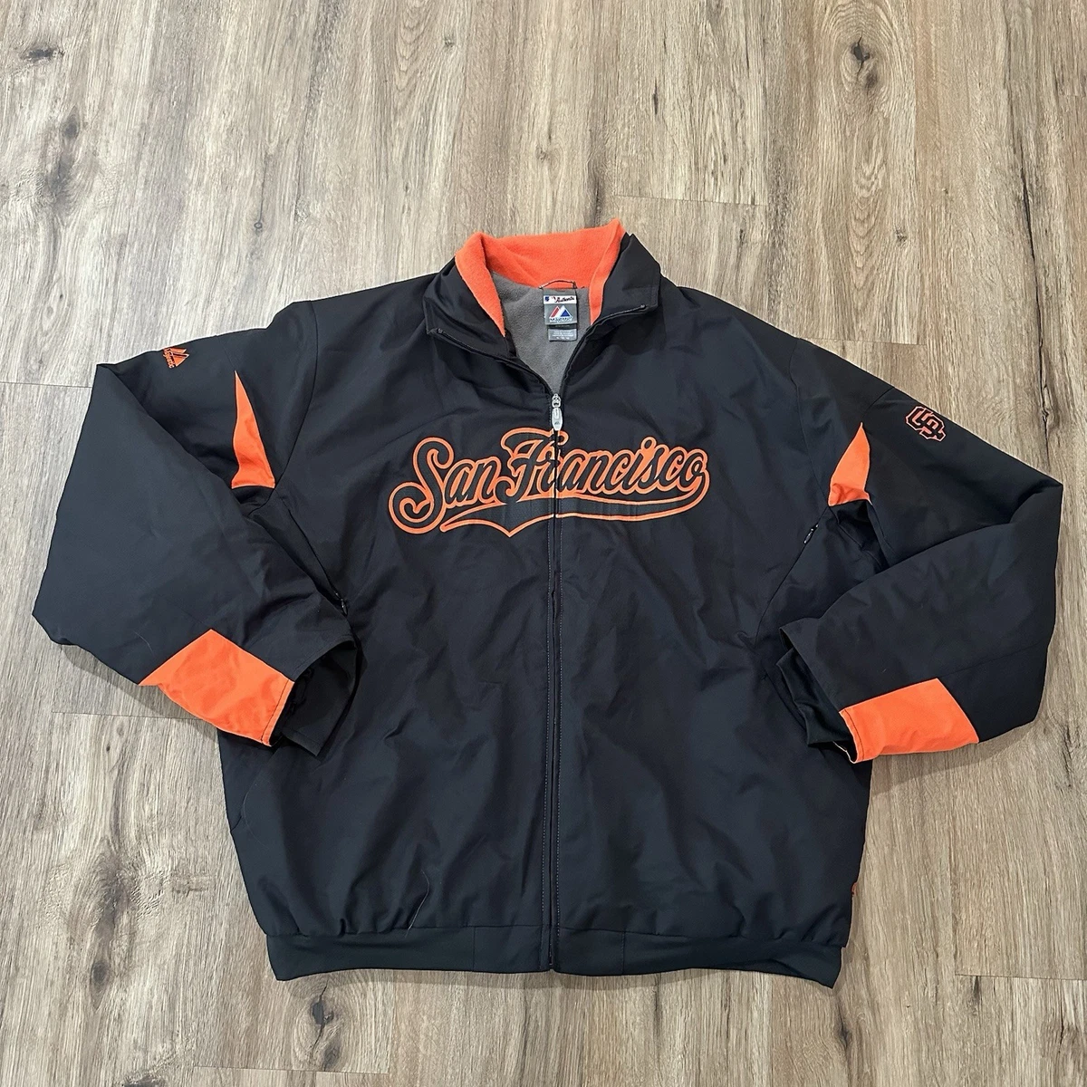 Majestic San Francisco ジャケット M Men's Majestic Black San Francisco Giants On-Field Therma Base