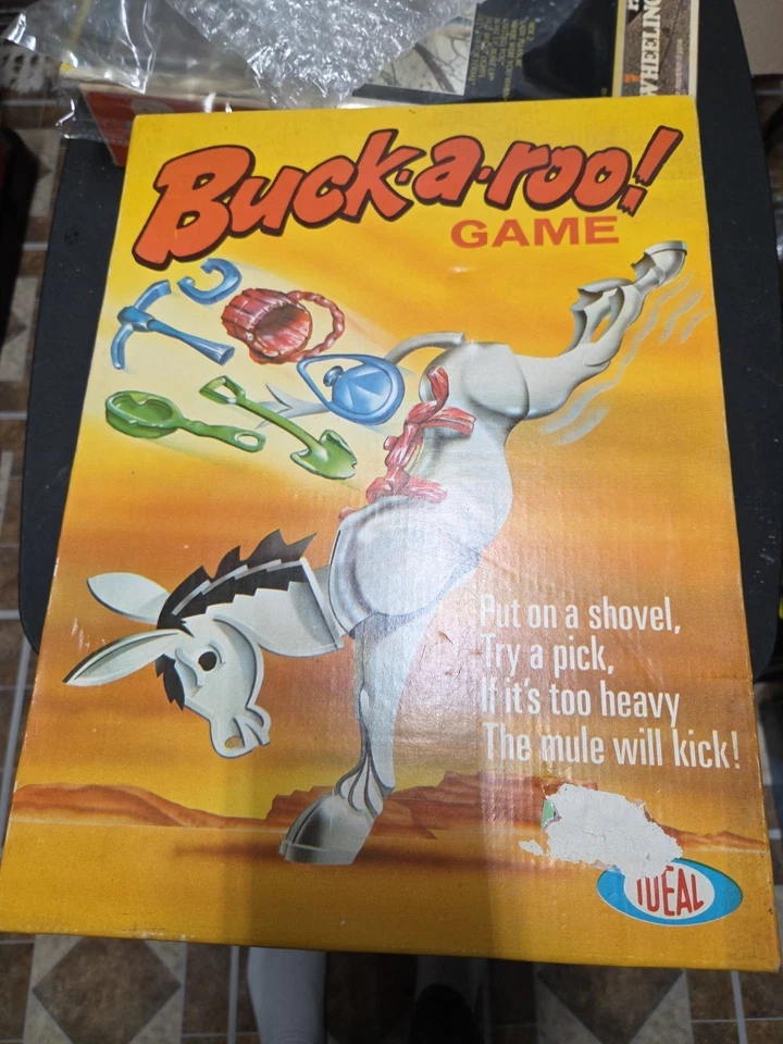 Vintage 1970 "Buck-A-Roo" Game / Rare IDEAL Toy Corp. Game No. 2354-9 Excellent - Image 1 of 4