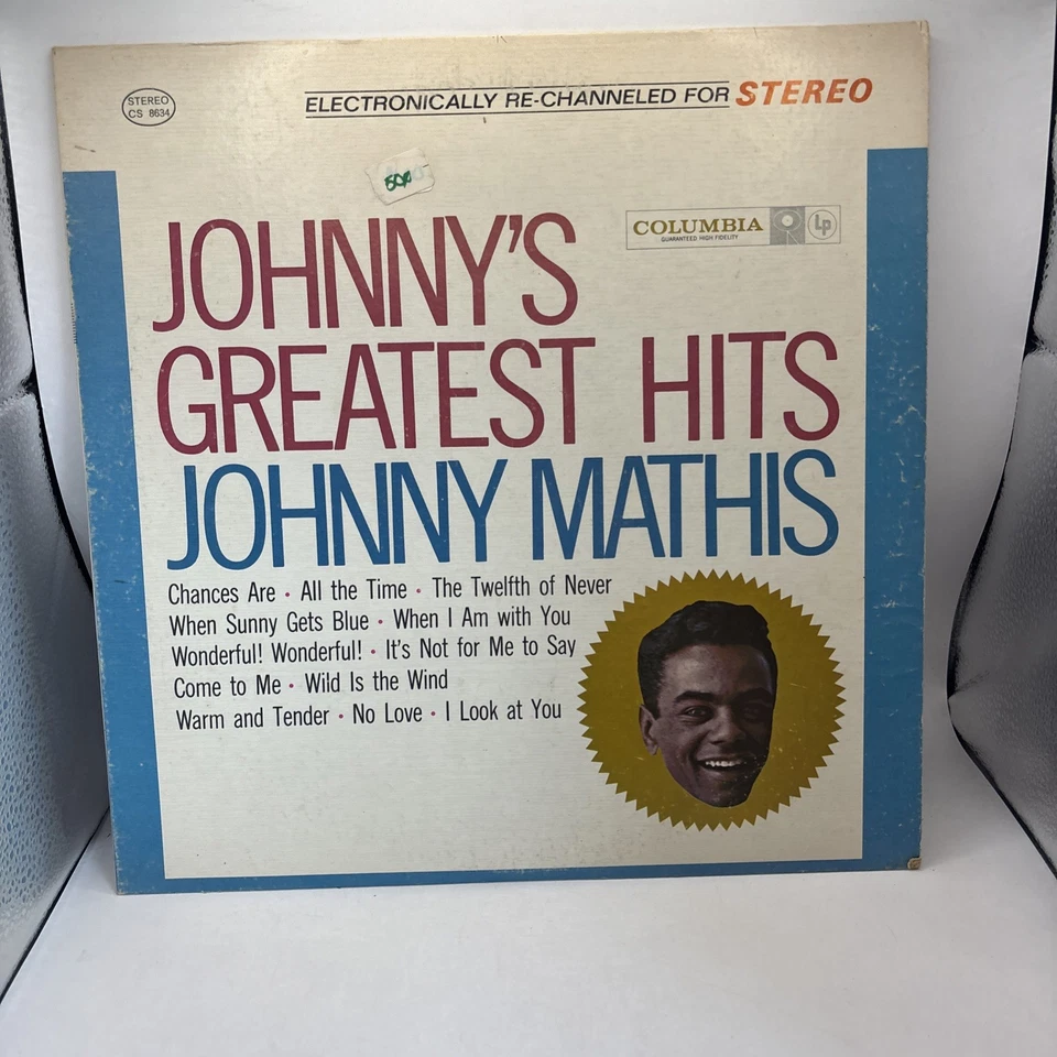 Johnny Mathis Greatest Hits LP Columbia CS 8034 Stereo Vinyl 60s Pop - Image 1 of 4