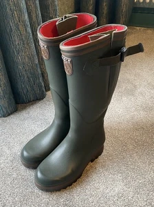 Excelentes botas Wellington de goma forradas de neopreno Aigle Parcours 2 ISO talla 6/39 - Imagen 1 de 18